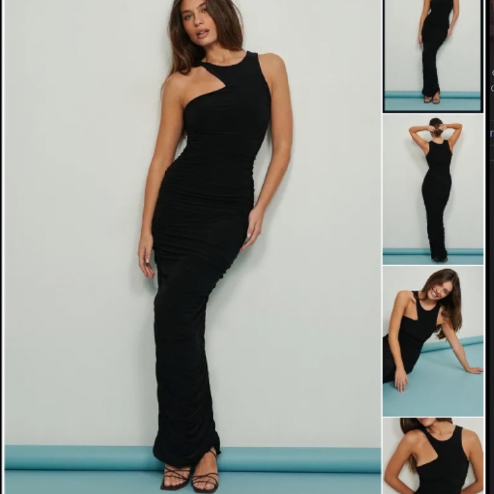 NA-KD Black Maxi Dress